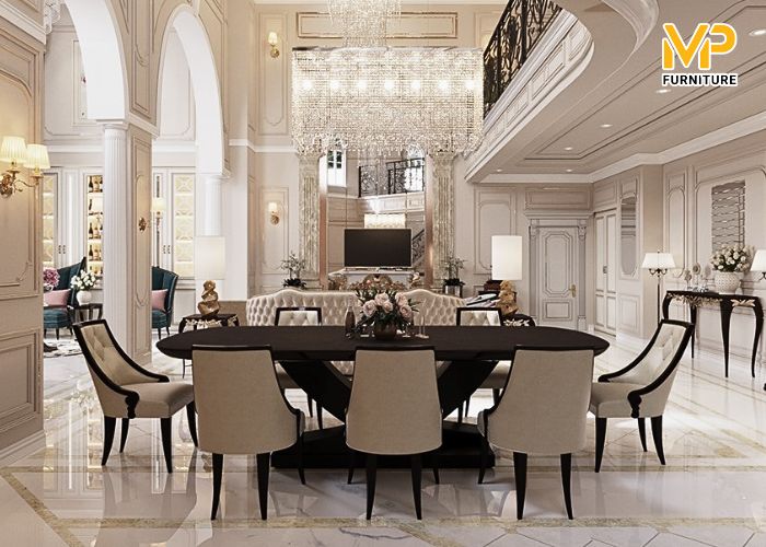 Điểm thu hút của ghế ăn tân cổ điển