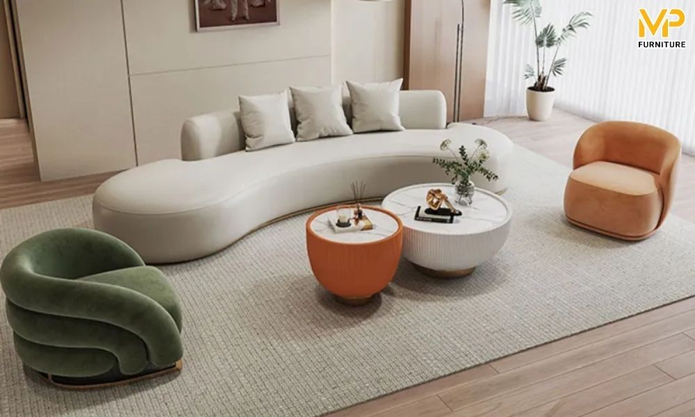 Sofa cong bệt độc đáo