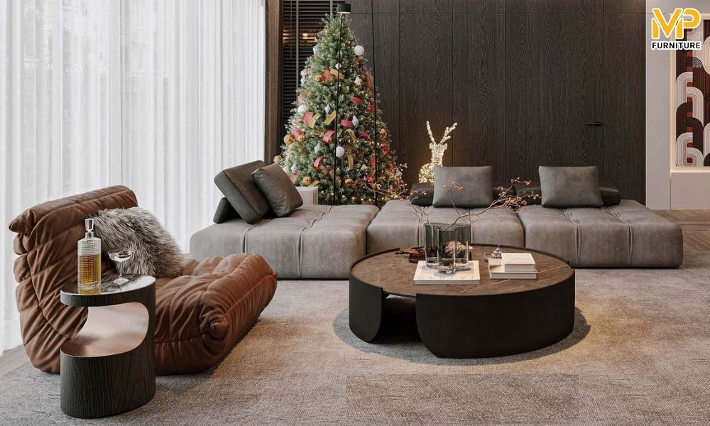 Ghế sofa bệt bọc da cao cấp