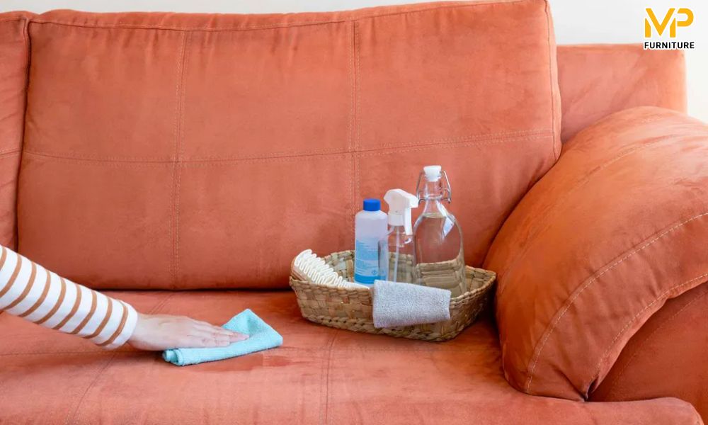 Dùng cổn khử nấm mốc trên ghế sofa