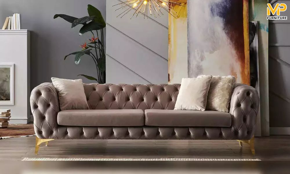 Ghế inox tân cổ điển bọc vải