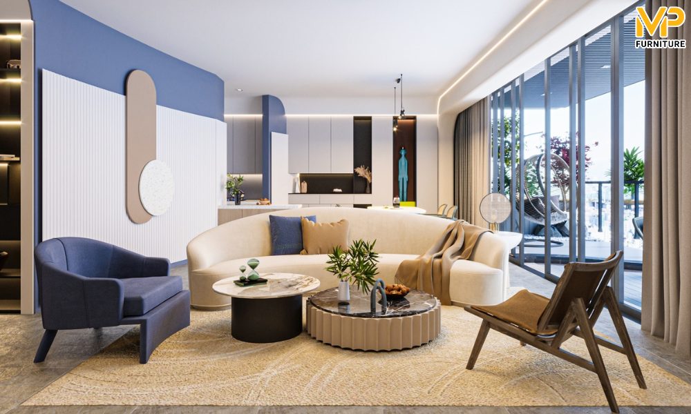 Ghế sofa cong hạt đậu chất lượng