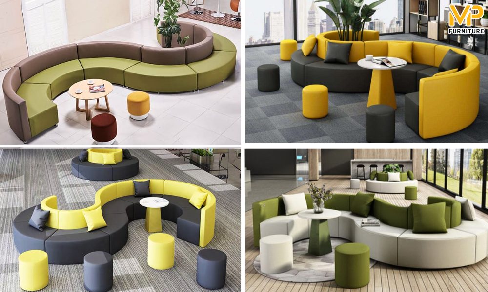 Ghế sofa cong hình chữ S