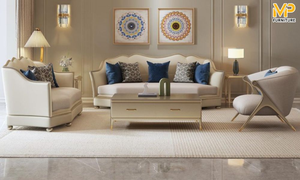 Sofa dát vàng phong cách cổ điển