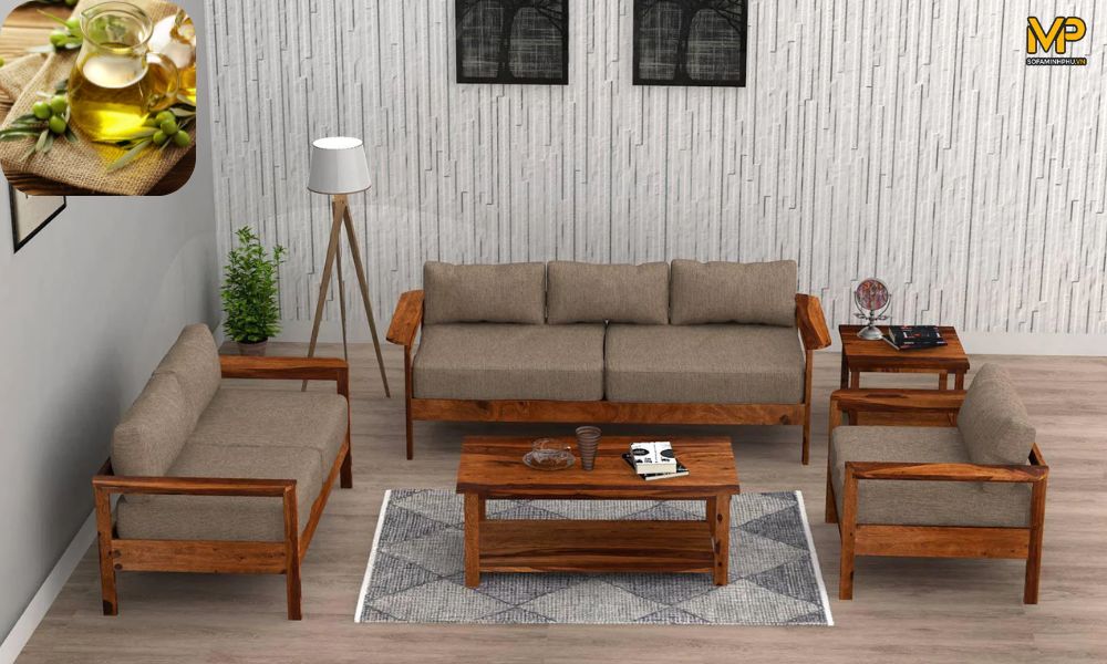 Dấm, dầu oliu giúp ghế sofa luôn sáng bóng 
