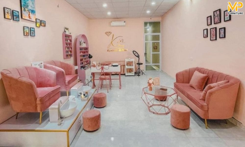Sofa tiệm nail đẹp hiện đại