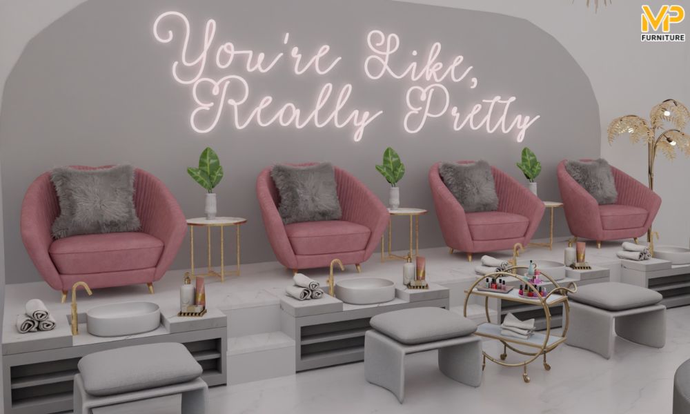 Ghế sofa làm nail đơn