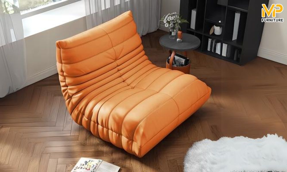Ghế lười Togo màu cam