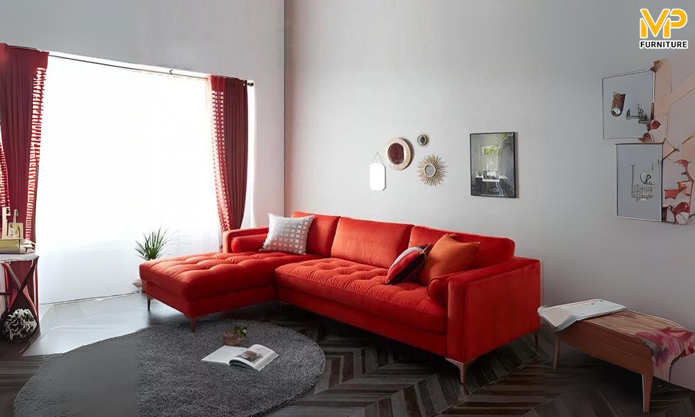 Địa chỉ sản xuất ghế sofa màu đỏ chất lượng