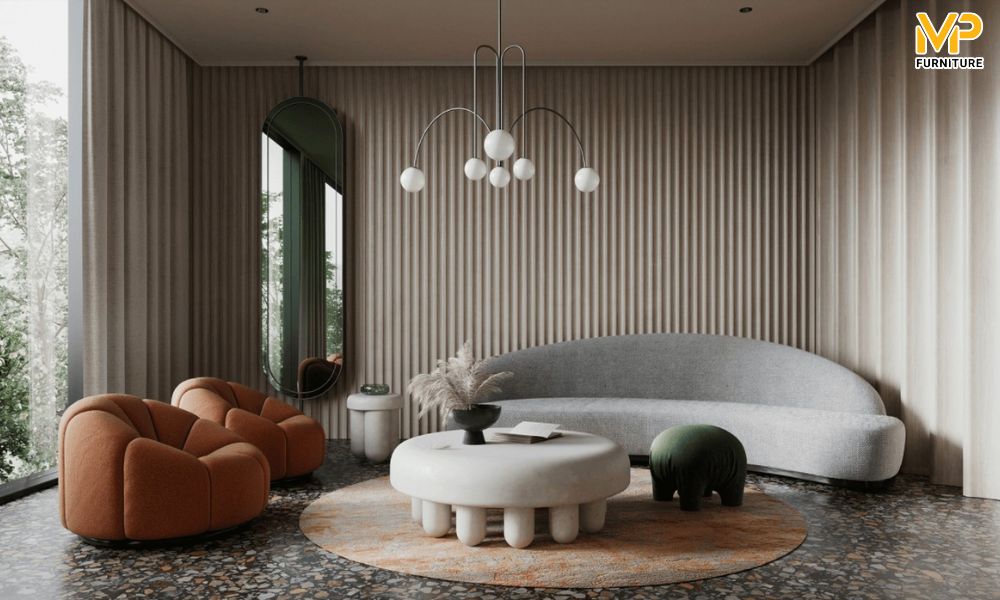 Ghế sofa cong mini đẹp 