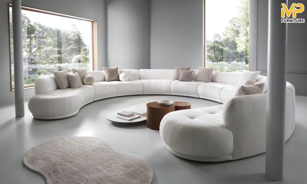 Sofa cong chữ C nhiều module