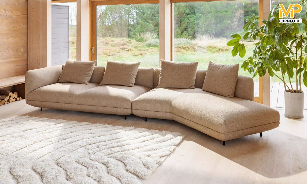 Sofa cong module tiện ích
