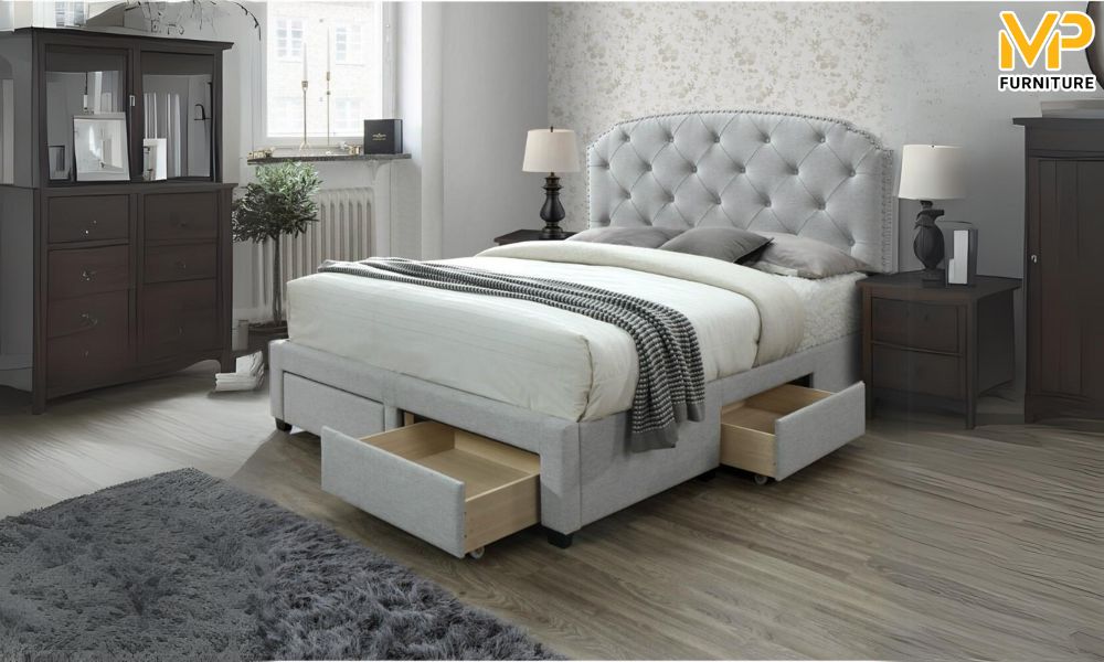 Sản xuất giường có ngăn kéo