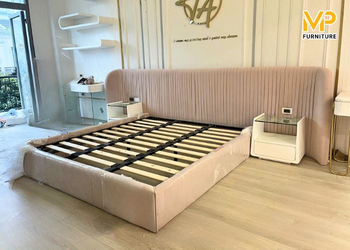 Top 9+ mẫu giường ngủ bọc nỉ đẹp, giá tại xưởng