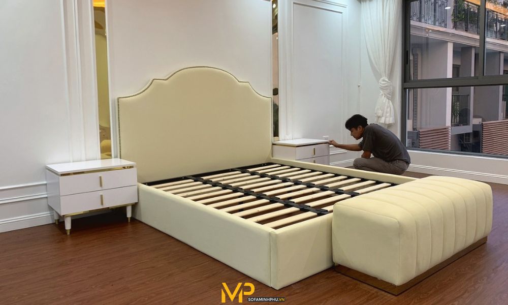 Giường ngủ hiện đại cao cấp bọc da