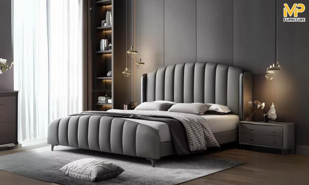 Giường ngủ màu xám được ưa chuộng