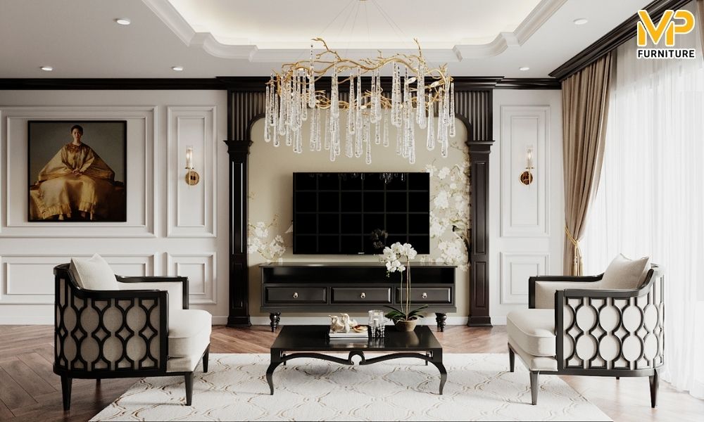 Kệ tivi Indochine gỗ tự nhiên