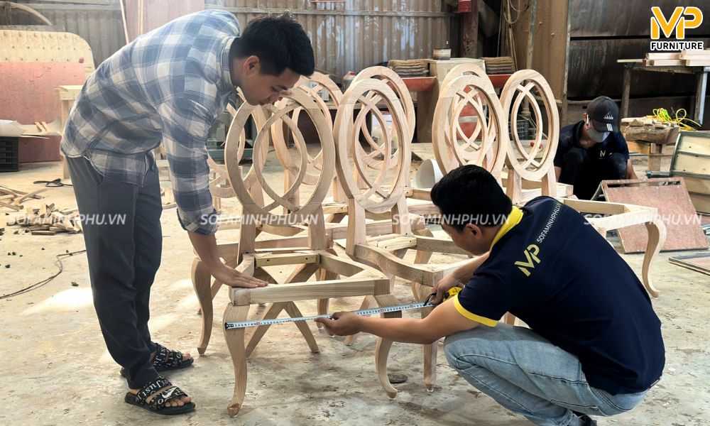 Sản xuất bàn ghế ăn 4 ghế