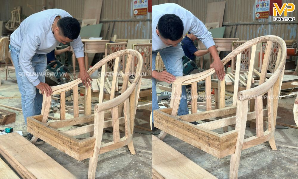 Kiểm tra độ chắc chắn của khung ghế sofa