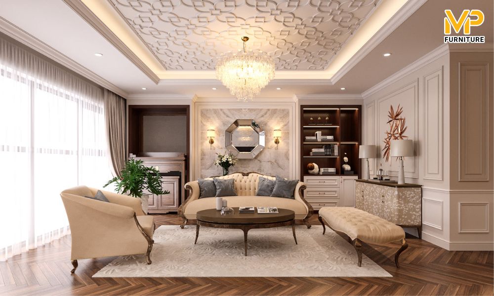 Mẫu sofa đẹp phong cách tân cổ điển