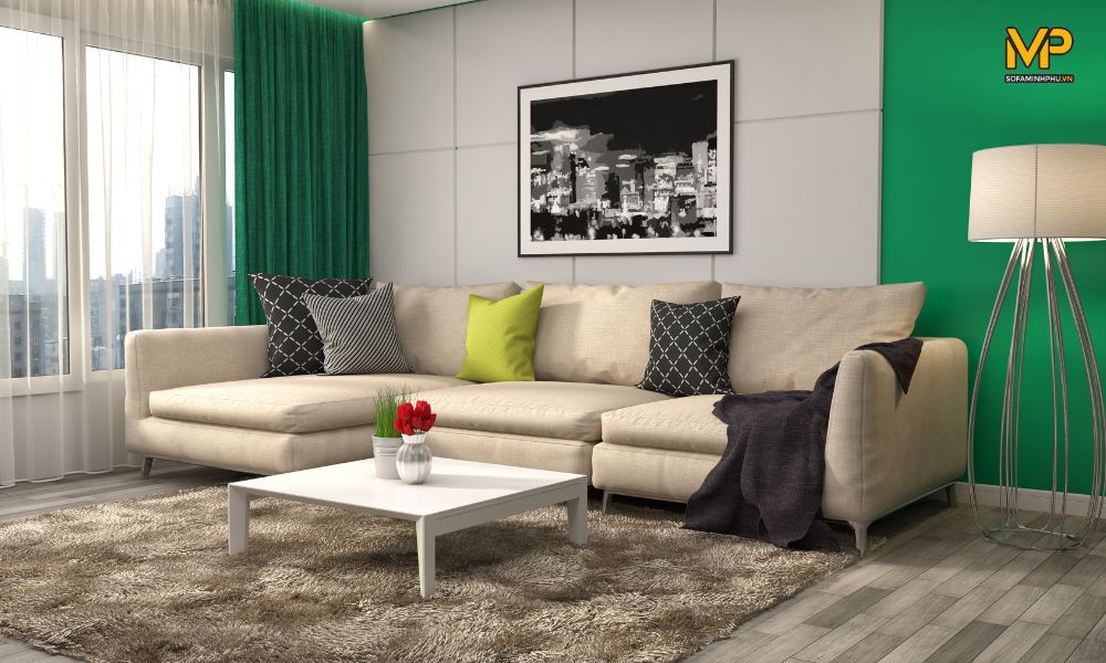 Sofa da phòng khách đẹp
