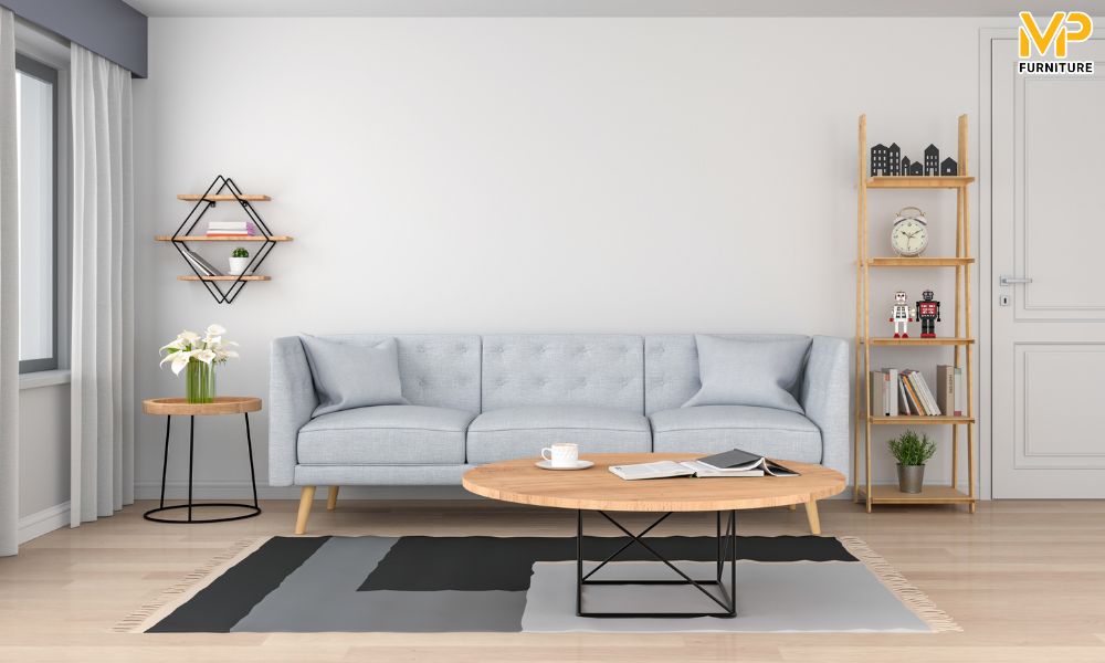 Sofa chữ I bọc nỉ