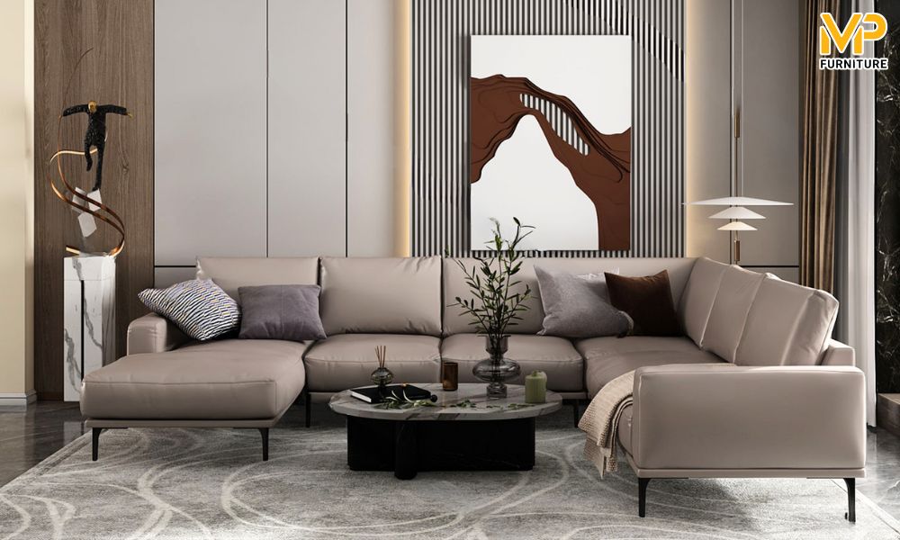 Sofa chữ U cho chung cư Sunshine Ciputra