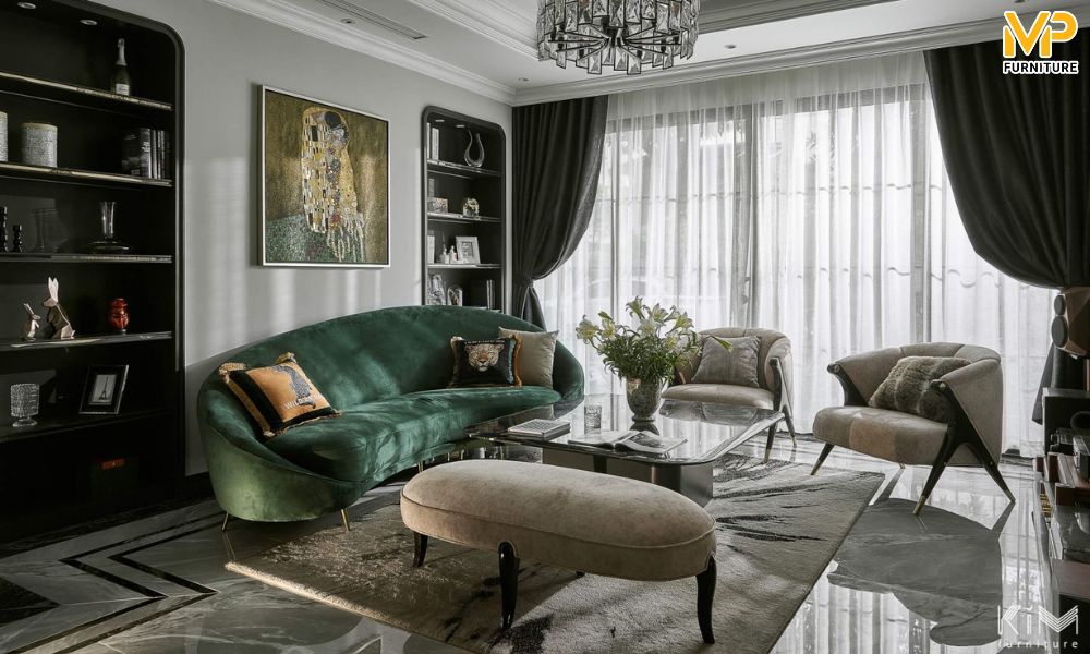 Sofa cong phòng khách đẹp 