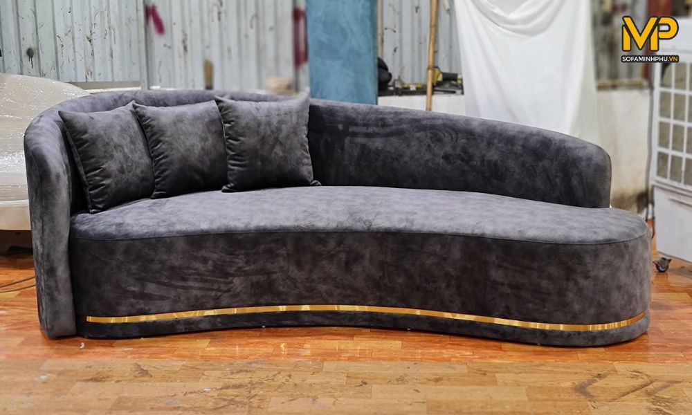 Sofa cong hạt đậu