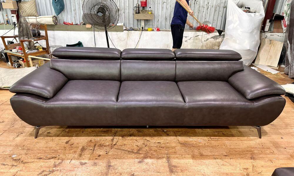 Sofa bọc da bò Ý