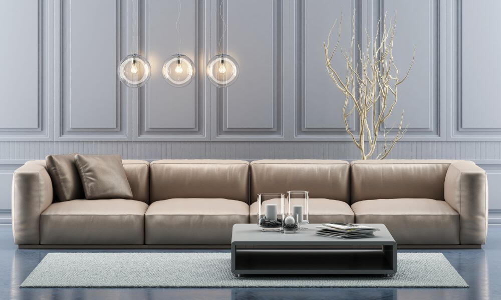 Sofa bọc da bò bền bỉ