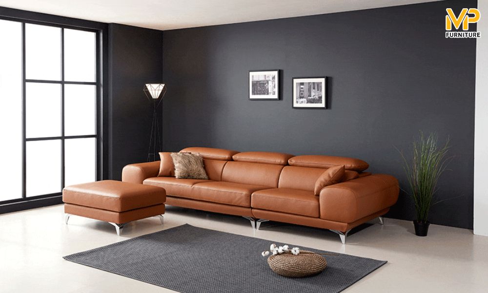 Sofa bọc da Carola sang trọng