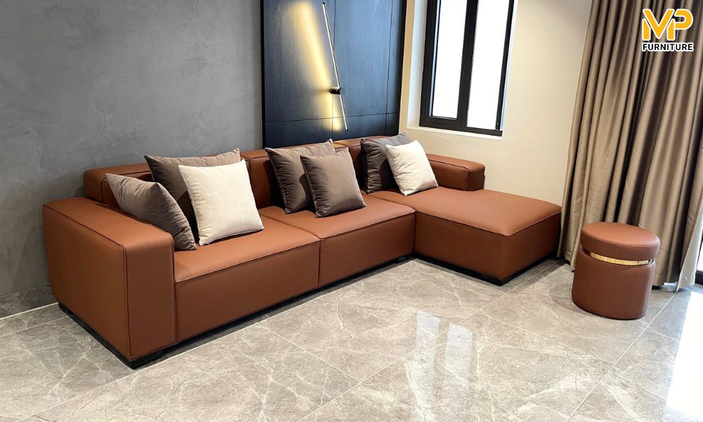 Ghế sofa góc da Hàn 