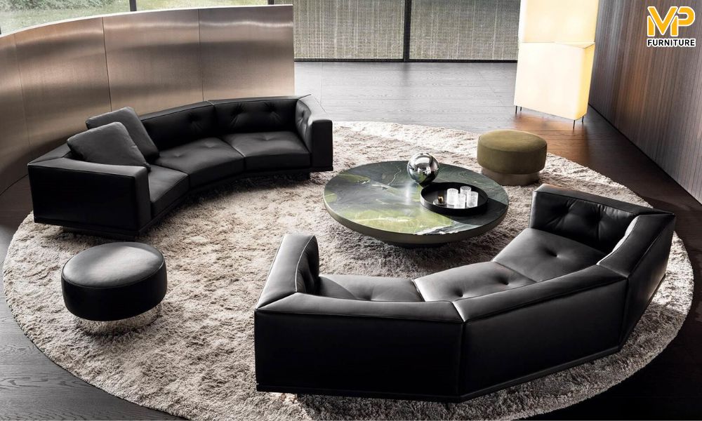 Sofa cong đen 