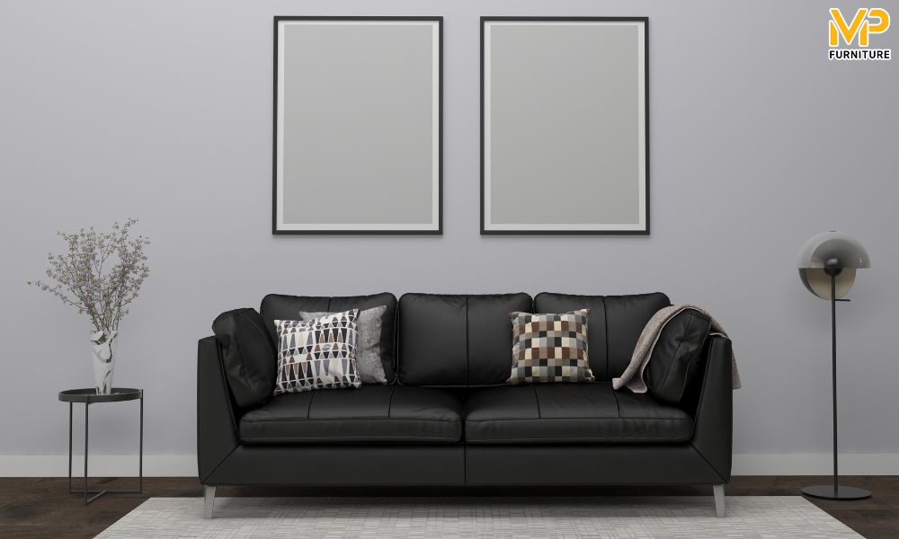 Sofa văng màu đen 