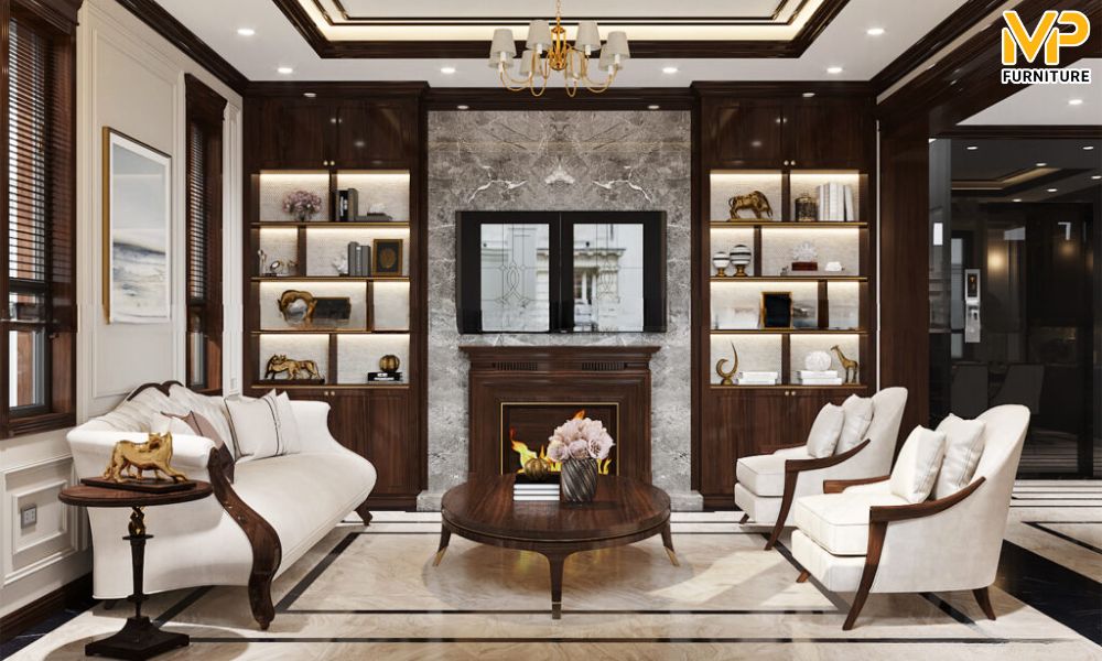 Ghế sofa đơn tân cổ điển