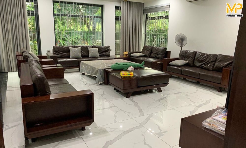 Ghế sofa gỗ sồi chất lượng