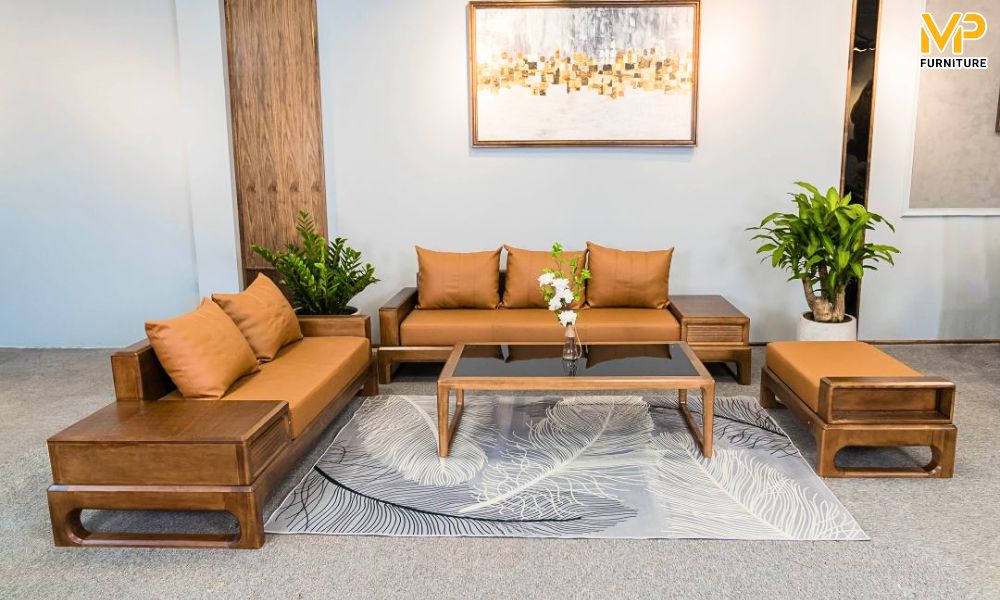 Sofa gỗ sồi đẹp