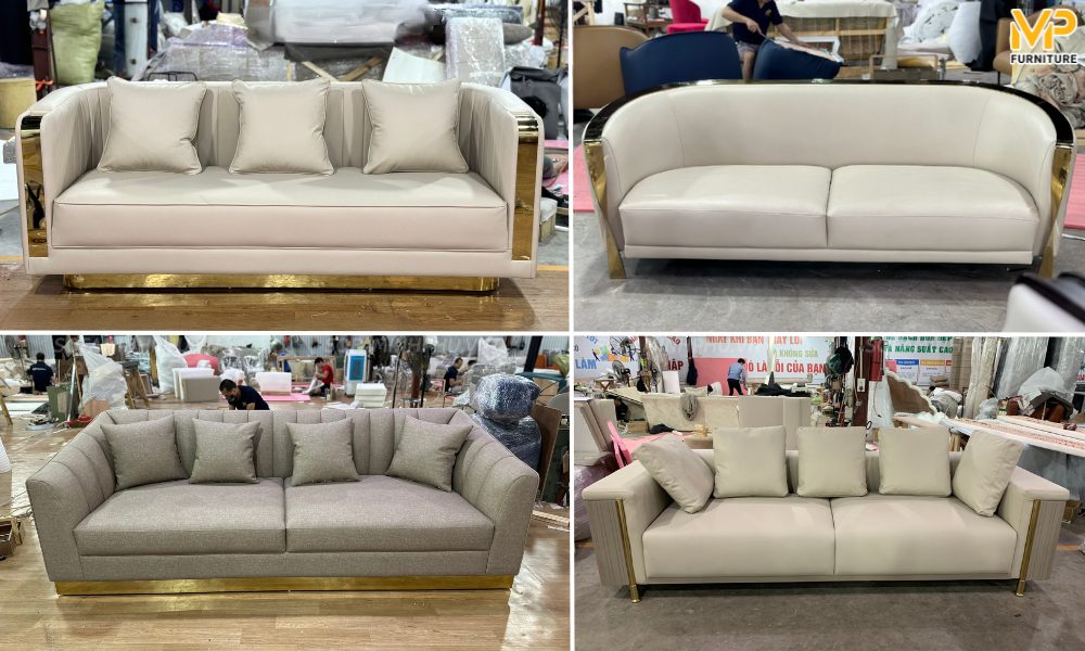 Ghế sofa văng inox cho phòng khách