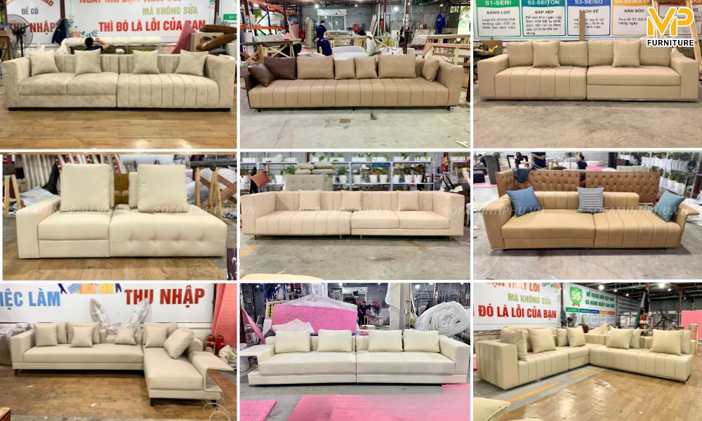 Sofa màu be hiện đại