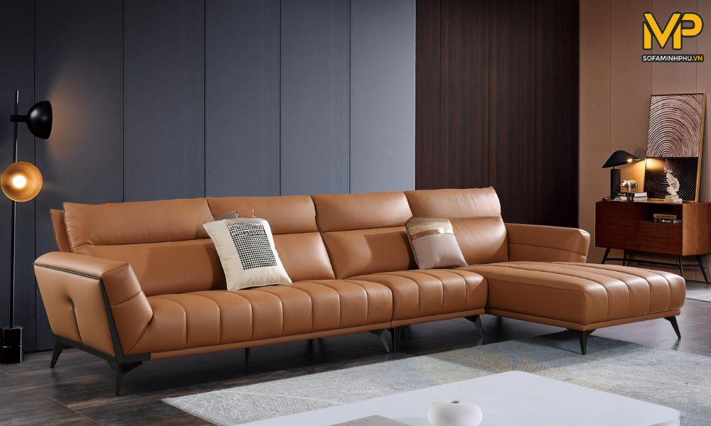 Sofa da bò hiện đại 