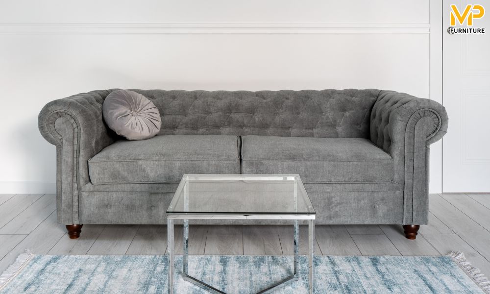 Sofa tân cổ điển màu ghi 