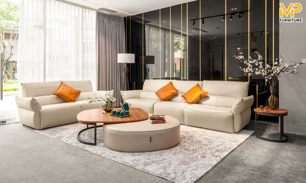 Ưu điểm của sofa màu kem