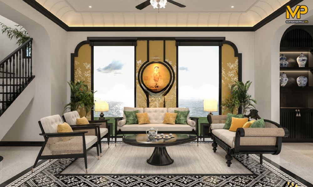 Sofa Indochine cao cấp