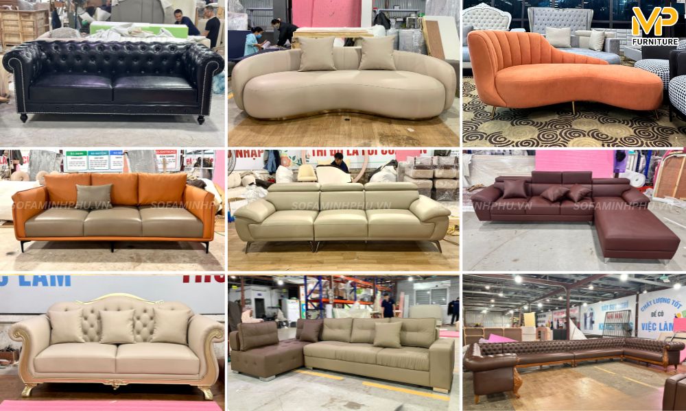 Sofa sản xuất tại xưởng đa dạng