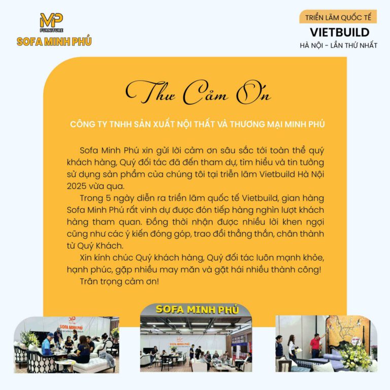 THƯ CẢM ƠN QUÝ KHÁCH HÀNG, QUÝ ĐỐI TÁC THAM DỰ TRIỂN LÃM VIETBUILD 2025