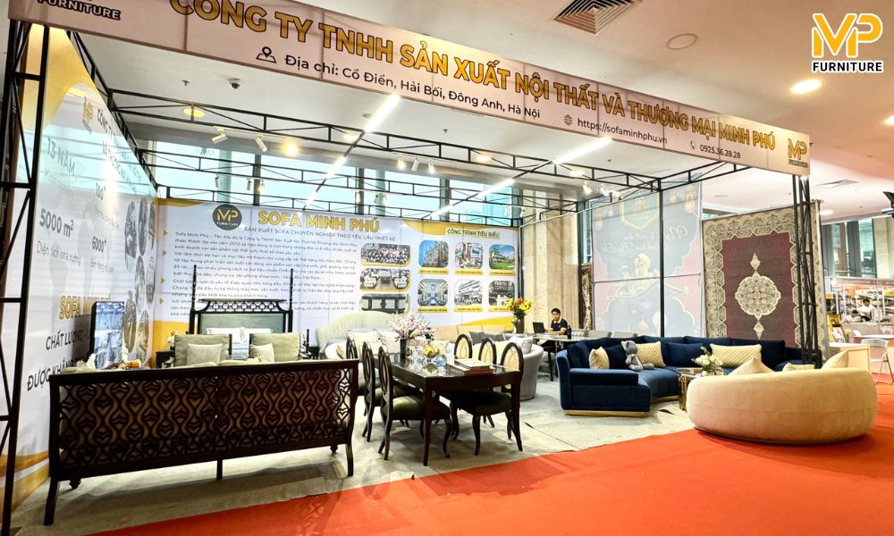 Gian hàng trưng bày Sofa Minh Phú
