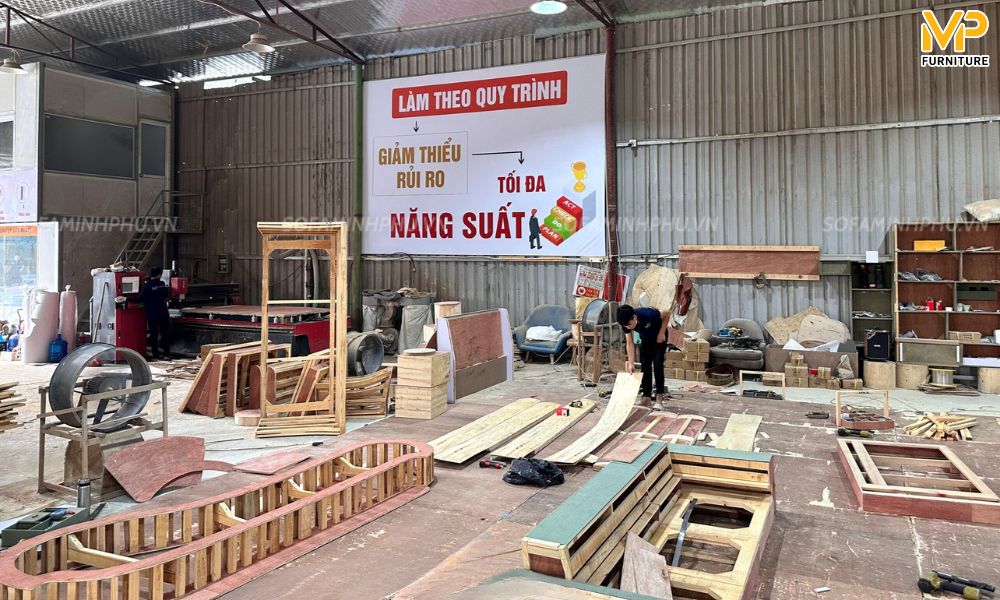Xưởng sản xuất sofa độ bền cao