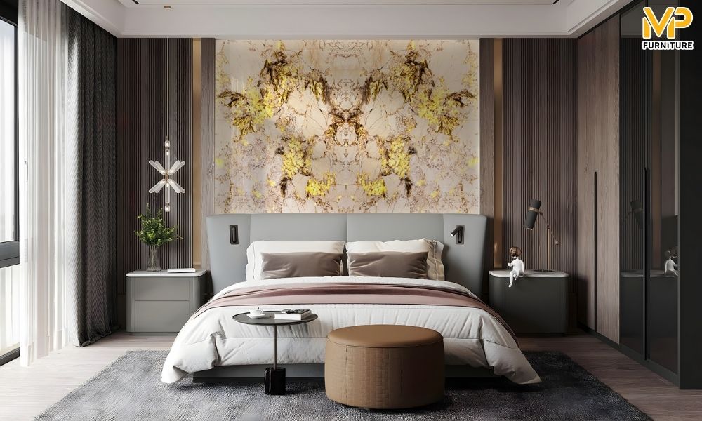 vách đầu giường nhựa giả giả đá cao cấp