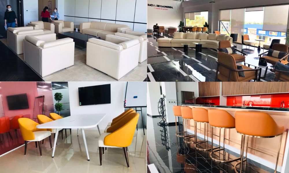 Đóng ghế sofa theo yêu cầu cho dự án